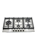 Teknix SCGH751X - Stainless Steel 75cm Gas Hob - 5 Gas Burners - 3.8kW Wok Burner