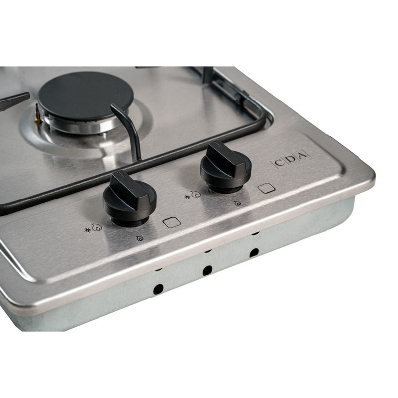CDA SCG030SS - Stainless Steel 30cm Domino Gas Hob - 2 Burners