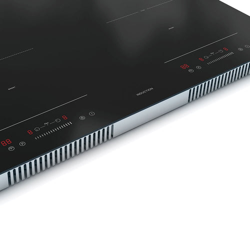 Teknix SCIH77SL - Black 77cm Induction Hob - 4 Zones with Flex Areas