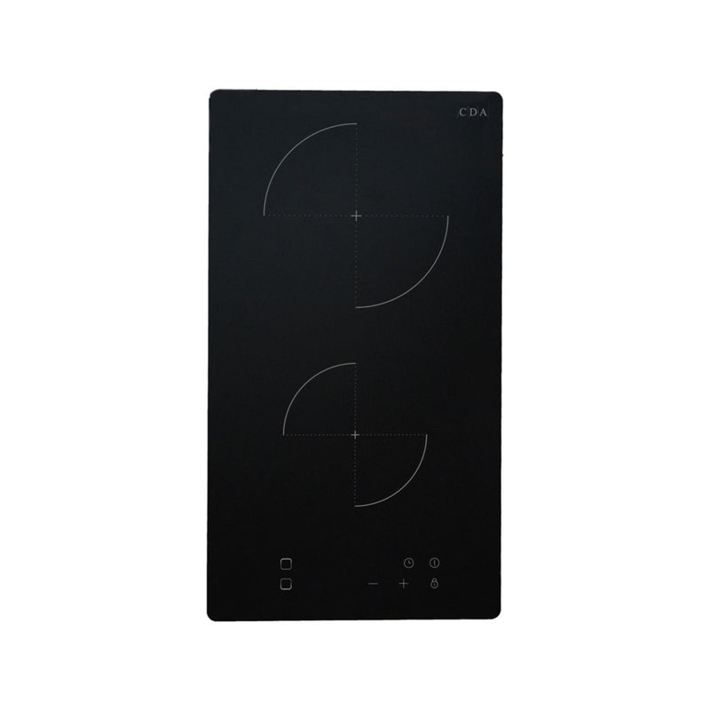 CDA SCN030FR - Black 30cm Domino Induction Hob - 2 Cooking Zones