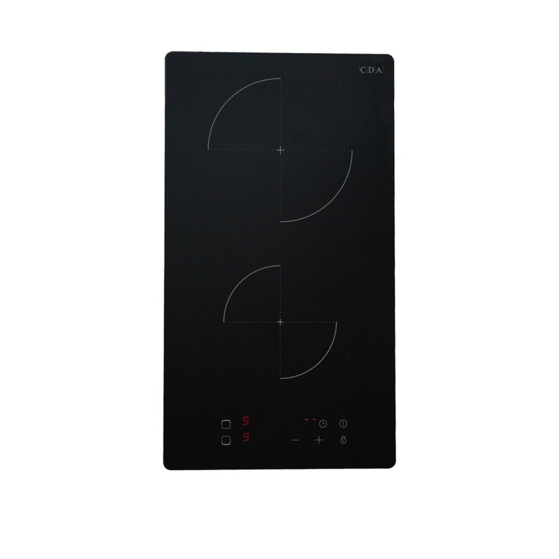 CDA SCN030FR - Black 30cm Domino Induction Hob - 2 Cooking Zones