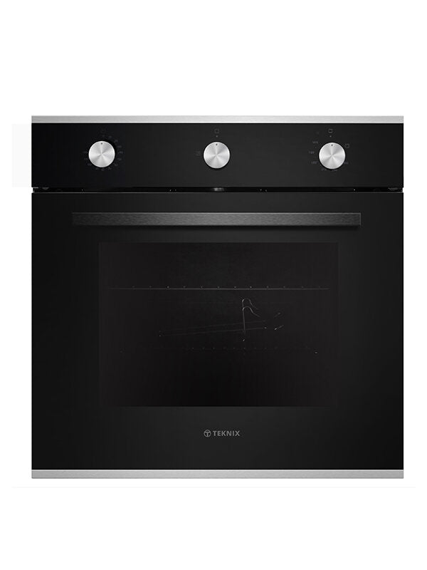 Teknix SCS64GX - SBlack Built in Gas Single Oven - A energy