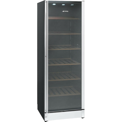Smeg SCV115G - Stainless Steel Wine Cooler - 197 Bottles - G Energy Rated
