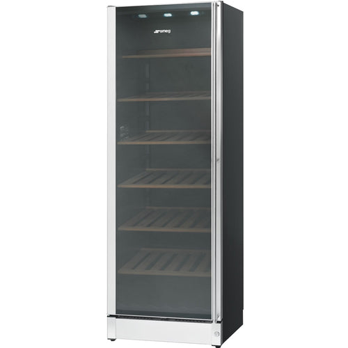 Smeg SCV115GS - Stainless Steel Wine Cooler - 197 Bottles - G Rated
