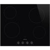 Smeg SE364TDMB - Black 4 Zone Ceramic Hob - 60cm - A to F Energy Rating