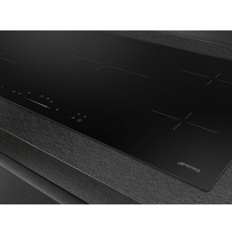 Smeg SE495ETD - Black 5 Zone Ceramic Hob - 90cm Width