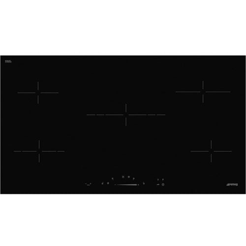 Smeg SE495ETD - Black 5 Zone Ceramic Hob - 90cm Width