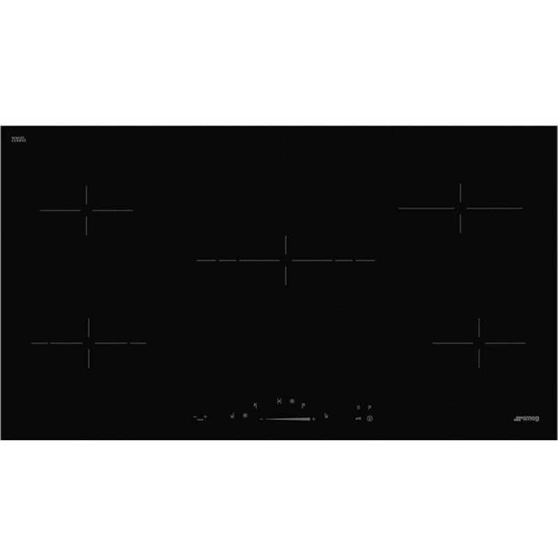 Smeg SE495ETD - Black 5 Zone Ceramic Hob - 90cm Width