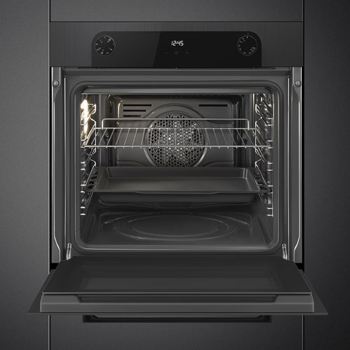 SMEG SF6200TBI - Black 70L Built-In Single Oven - 12 Cooking Functions - A Energy