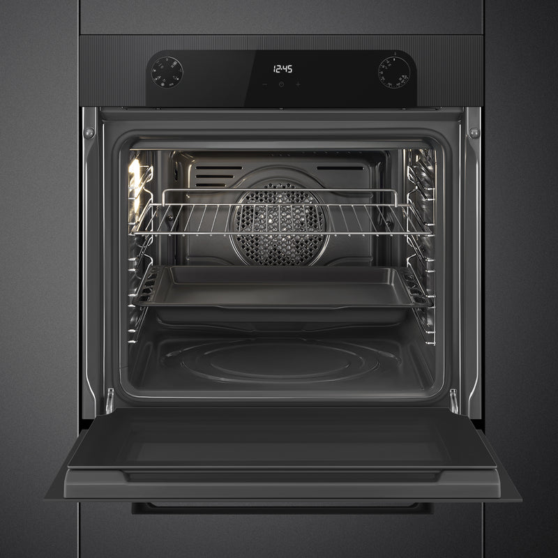 SMEG SF6200TBI - Black 70L Built-In Single Oven - 12 Cooking Functions - A Energy