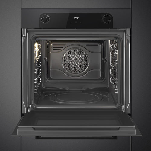 SMEG SF6200TBI - Black 70L Built-In Single Oven - 12 Cooking Functions - A Energy