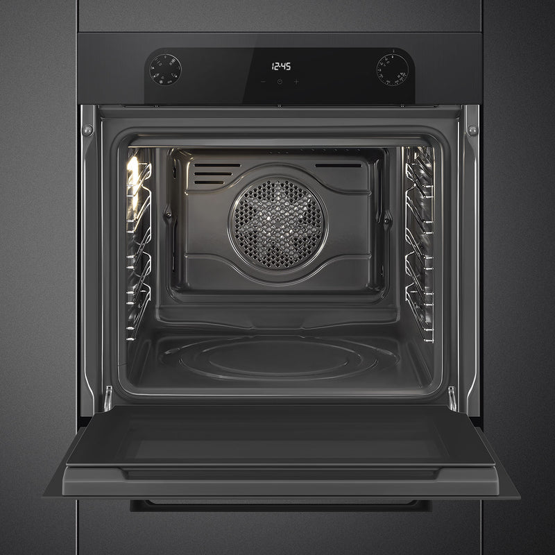SMEG SF6200TBI - Black 70L Built-In Single Oven - 12 Cooking Functions - A Energy