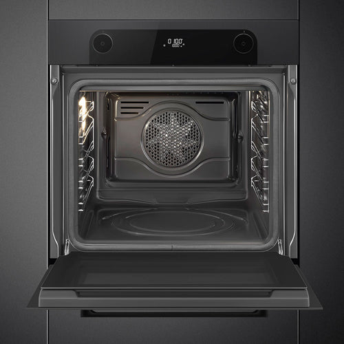 SMEG SFP6201TBI - Black Built-In Single Oven - 70L Pyrolytic - A+ Energy