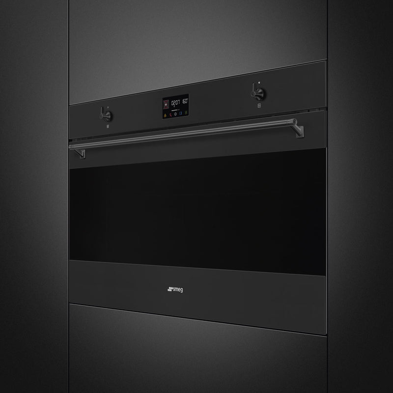 Smeg SFP9302TN - Matte Black Single Oven - 115 litres Capacity - A+ energy
