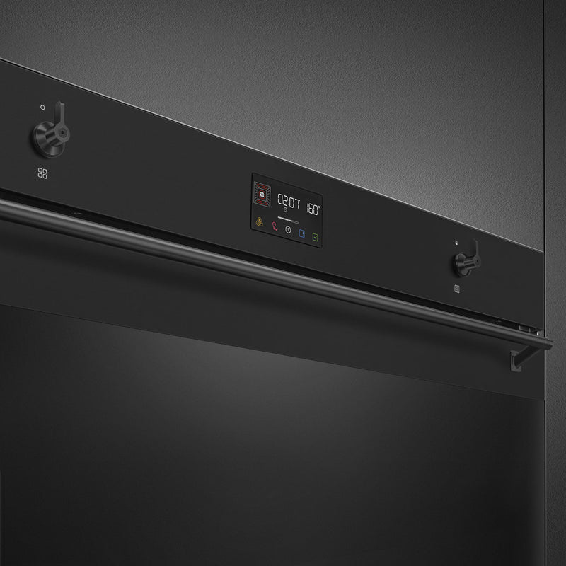 SMEG SFP9302TN - Matte Black Single Oven - 115 litres Capacity - A+ energy