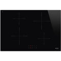 Smeg SI2741D - Black 80cm 4 Zone Induction Hob HARD WIRED - Touch Controls - 9 Power Levels