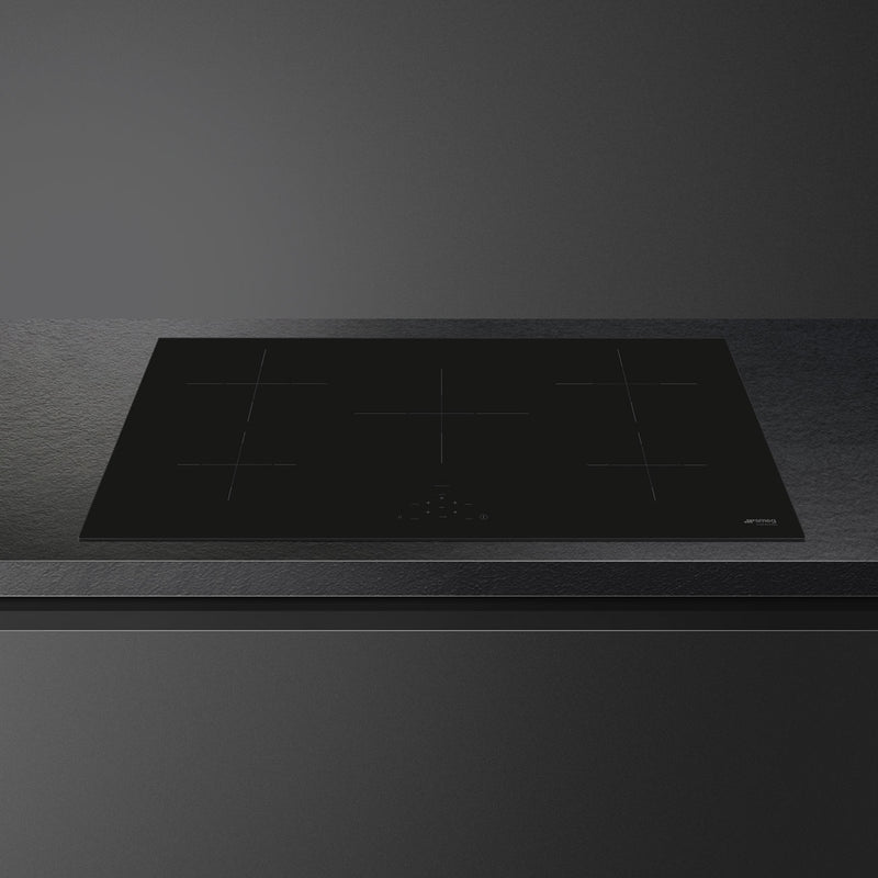 SMEG SI2951D - Black 90cm Induction Hob - 5 Zones - Digi Touch