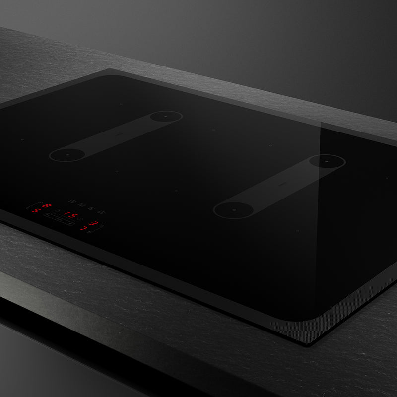 SMEG SI2B22741D - Black Induction Hob - 75cm 4 Zones - 7200W