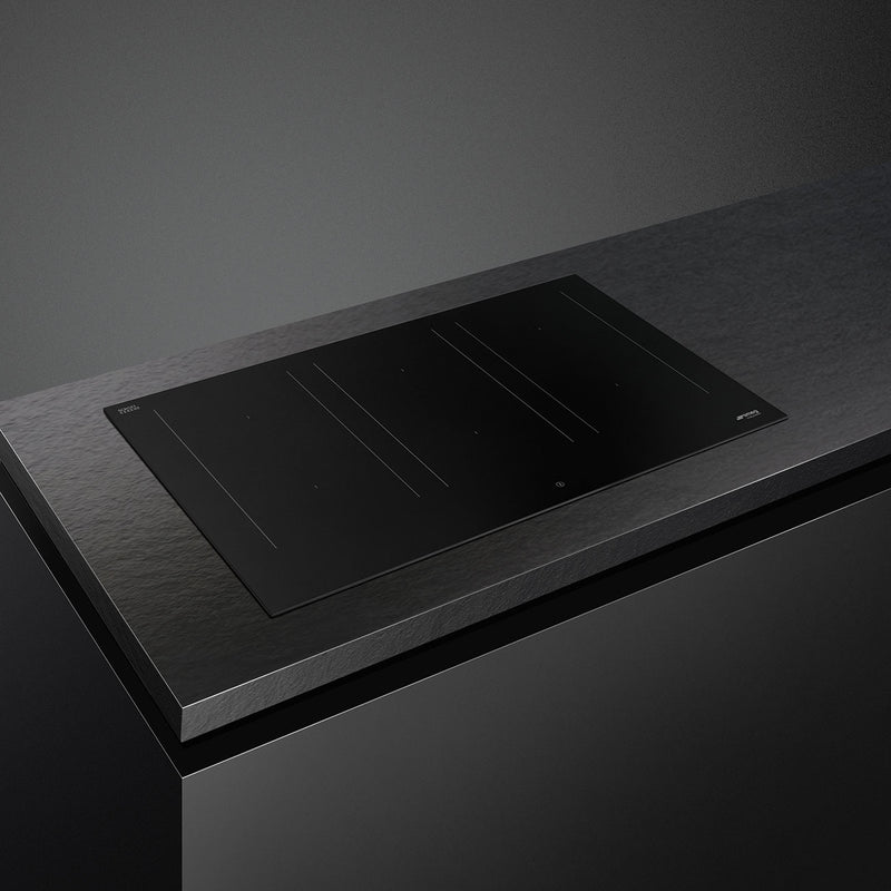 SMEG SIM3864N - Matte Black 80cm Induction Hob - 6 Cooking Zones - MultiZone