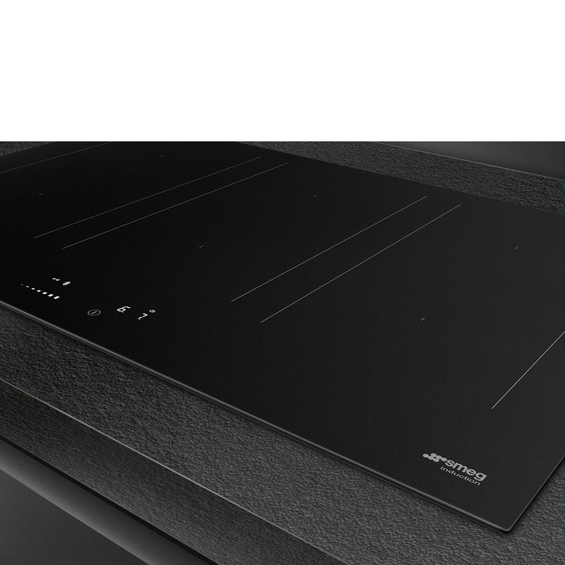 SMEG SIM3864N - Matte Black 80cm Induction Hob - 6 Cooking Zones - MultiZone