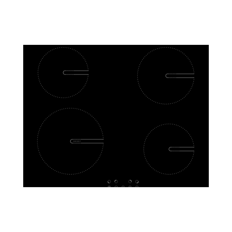 Solt SIND60 - Black 60cm Induction Hob - 4 Cooking Zones