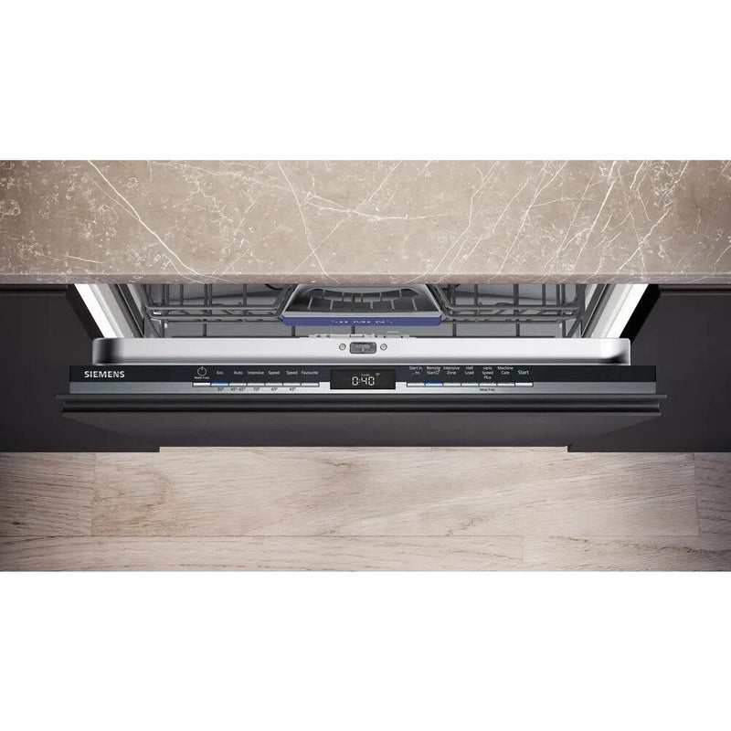 Siemens SN73HX10VG - Black Stainless Steel 14 Place Setting Fully Integrated Dishwasher - 46dB - D Energy Rating