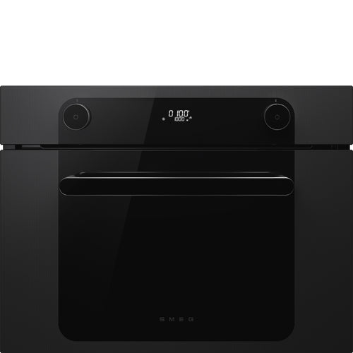 Smeg SO4201M1BI - Black Compact Built-In Single Oven & Microwave Combi - 40L - Electric