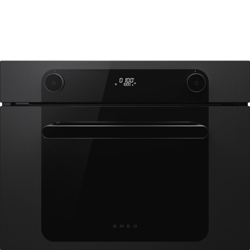Smeg SO4201M1BI - Black Compact Built-In Single Oven & Microwave Combi - 40L - Electric