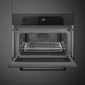 Smeg SO4201M1BI - Black Compact Built-In Single Oven & Microwave Combi - 40L - Electric