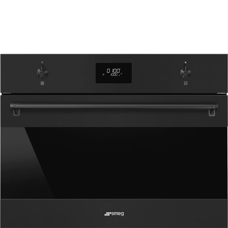 Smeg SO4301M0N - Matt Black Microwave with grill Oven - 40 litres - Built-in