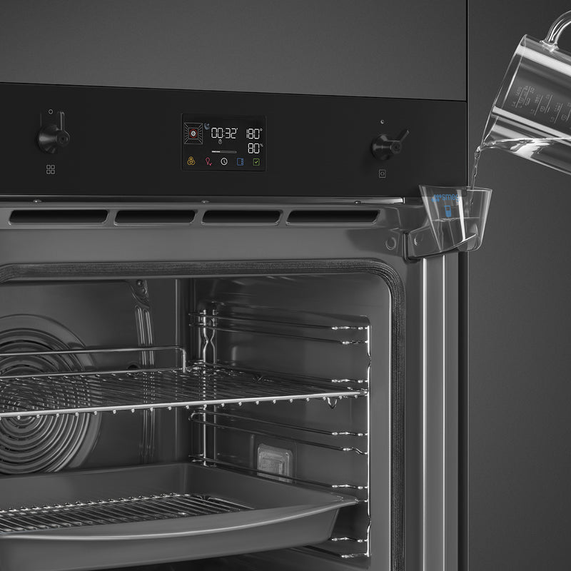 Smeg SOP6302S2PN - Matte Black Single Oven - 68 litres capacity - A+ energy