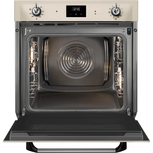 Smeg SOP6902S2PP - Cream Built in Electric Single Oven - A+ energy