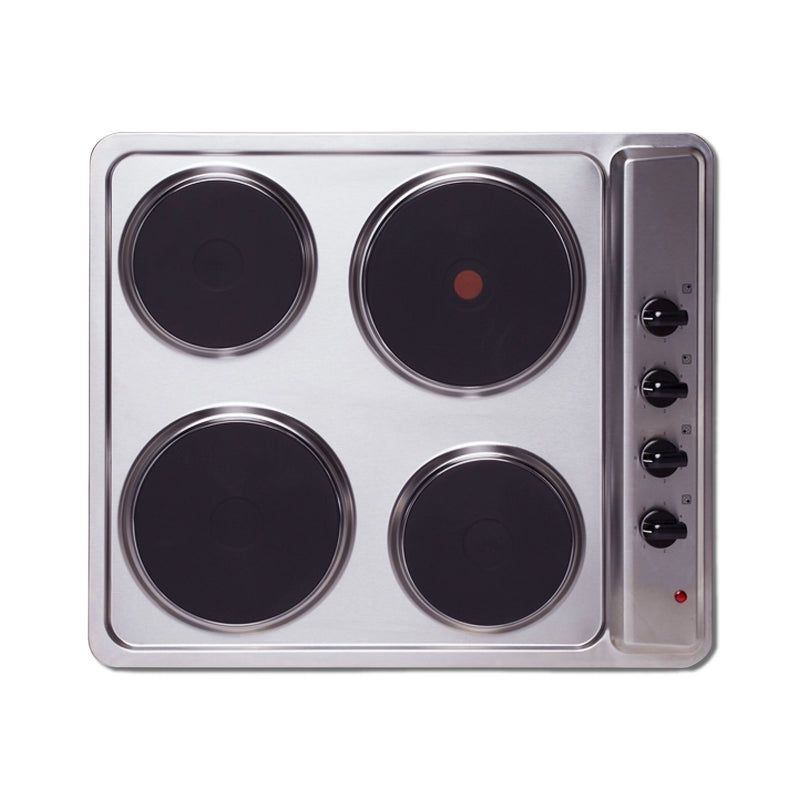 Montpellier SP601X - Stainless Steel Solid Plate Hobs - 4 Zones - 6000W Total Power