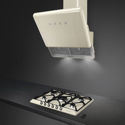 Smeg SR975PGH - Cream 5 Zone Gas Hob