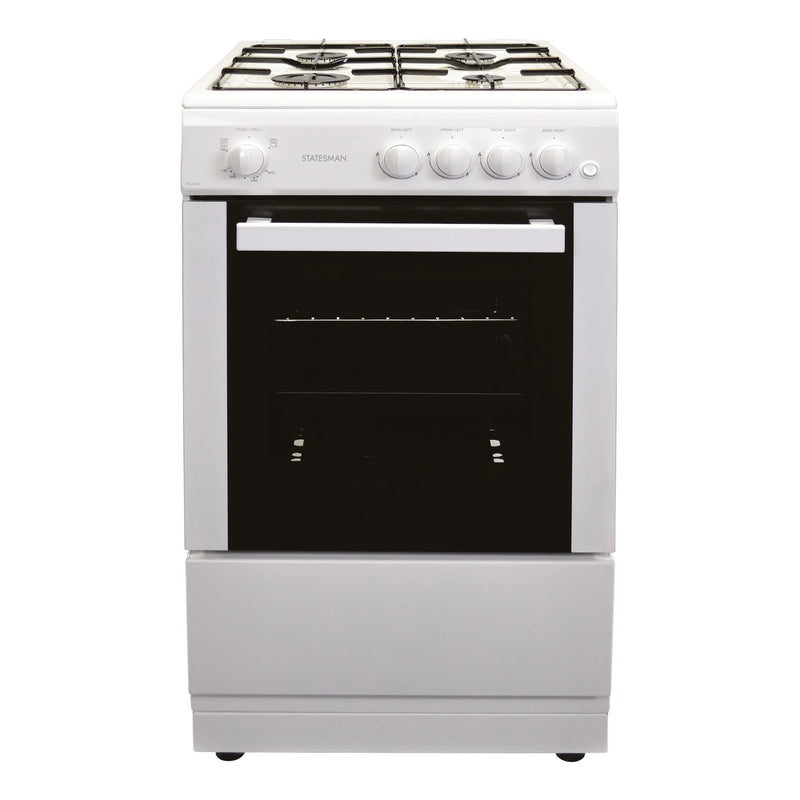 Statesman STUDIO2 - White 4 Zone Gas Cooker - A energy