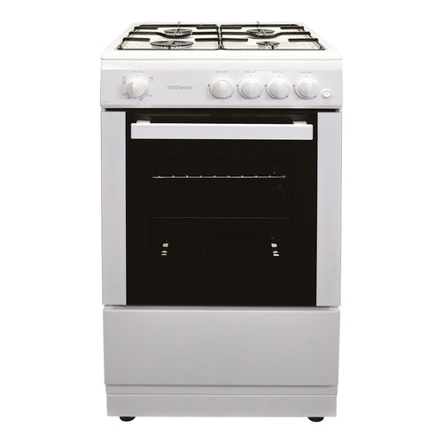 Statesman STUDIO2 - White 4 Zone Gas Cooker - A energy - Display