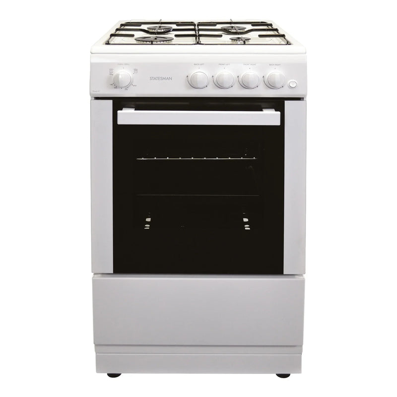 Statesman STUDIO2 - White 4 Zone Gas Cooker - A energy - Display