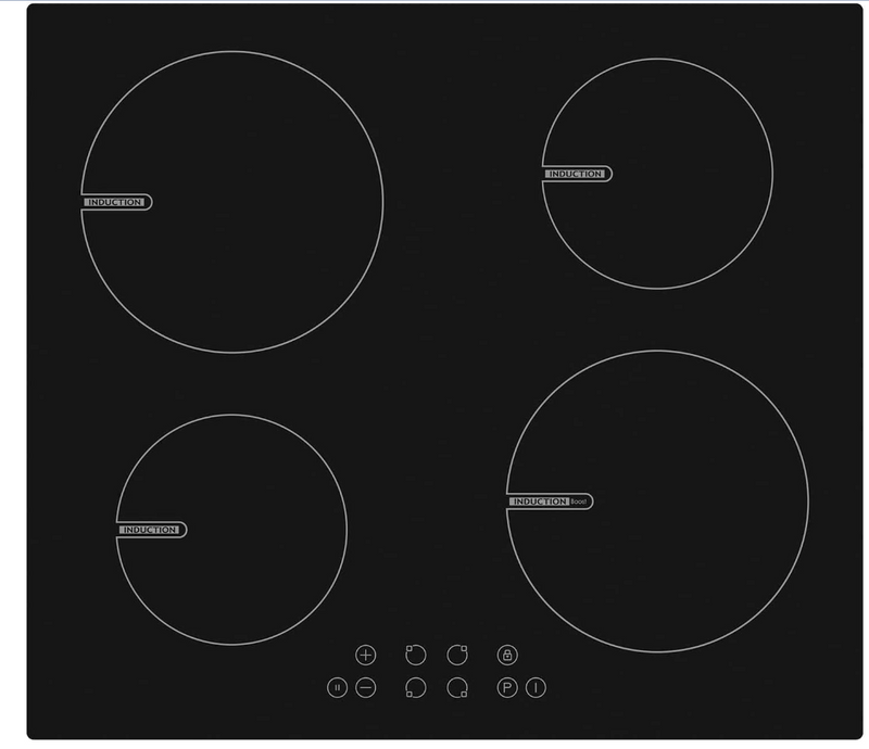White Knight DAWKHBII60-P - 4 Zone Induction Hob - Display
