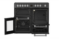 Leisure CK100C210K - Black 100cm Electric Range Cooker - 4 Cavities - A/A Energy Rated