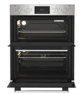 Indesit DUI 10D IX - Stainless Steel Double Oven - Built Under Electric - A/A Rated - Display