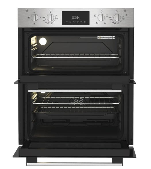 Indesit DUI 10D IX - Stainless Steel Double Oven - Built Under Electric - A/A Rated - Display