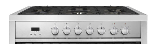 Inalto IR90DFSS - Black and Stainless Steel Range Cooker - 103L - Dual Fuel