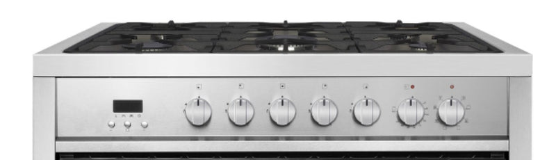 Inalto IR90DFSS - Black and Stainless Steel Range Cooker - 103L - Dual Fuel