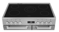 Leisure PR90C530X - Stainless Steel 90cm Electric Range Cooker - Five Zone Ceramic Hob, Three Ovens - A energy