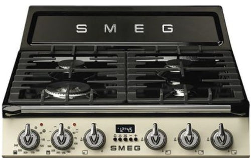 Smeg TR62P - Cream 4 Zone Dual Fuel Cooker - A/A energy