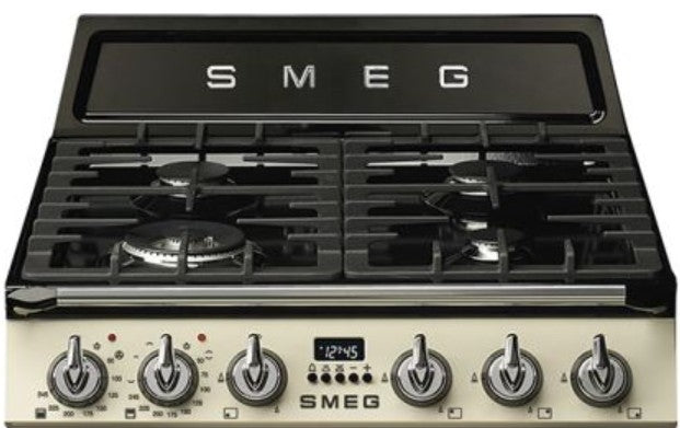 Smeg TR62P - Cream 4 Zone Dual Fuel Cooker - A/A energy