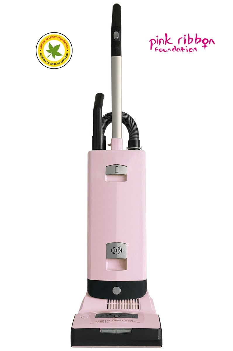 SEBO X7 - Pastel Pink Vacuum Cleaner - S-Class Filtration - 5.3L Capacity