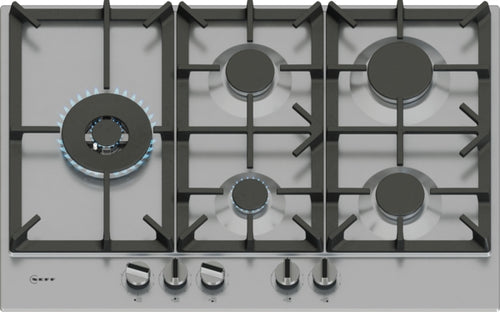 NEFF T27CIS8N0 - Stainless Steel Gas Hob - 75cm - 4 Zones