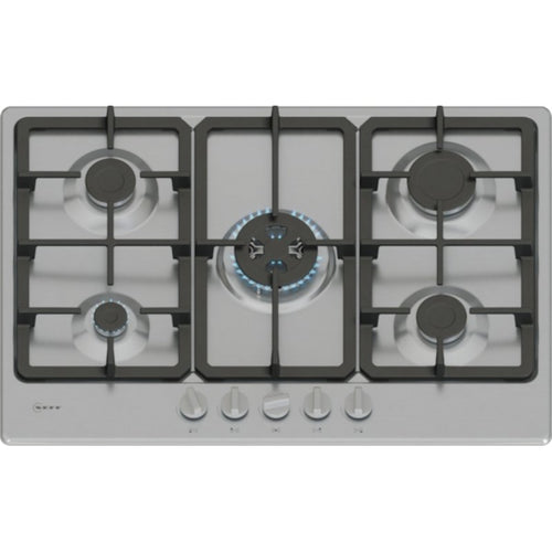 Neff T27GKQ8N0 - Stainless Steel 5 Burner Gas Hob - 75cm Width