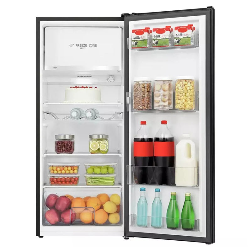 Teknix T2R128B - Black 165L Fridge - Icebox - E Energy - Display